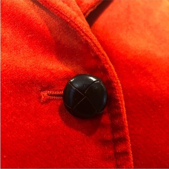 Talbots Orange Velvet Blazer - Picture 3 of 7
